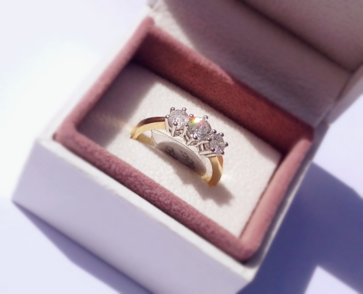 beautiful 3 diamond ring from bond jewellers scarborough