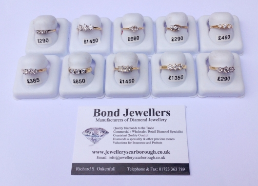 3 diamond rings available at bond jewellers scarborough